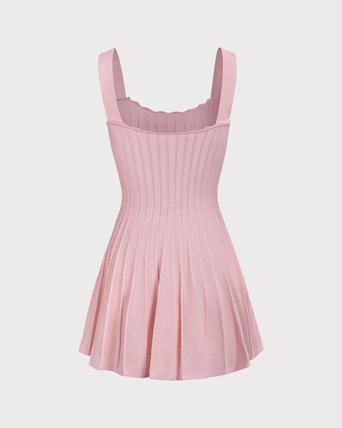 Belltoile™ Pembe Örme Slip Triko Elbise