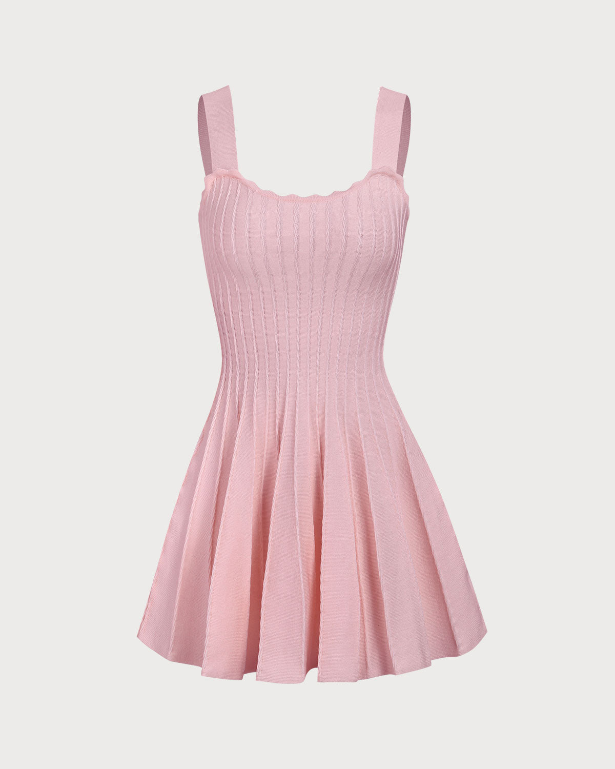 Belltoile™ Pembe Örme Slip Triko Elbise