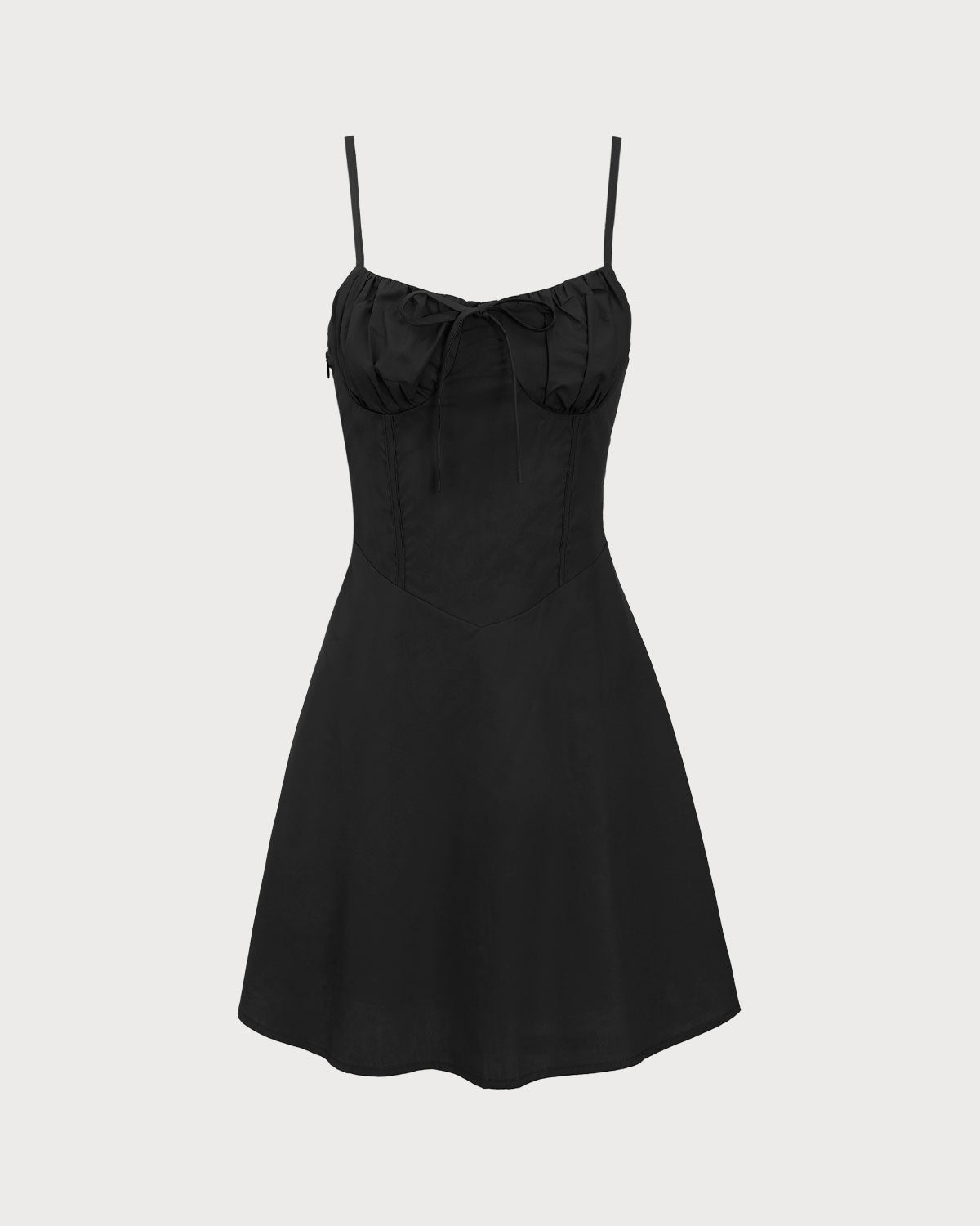 Belltoile™ Siyah Dantelli Slip Mini Elbise