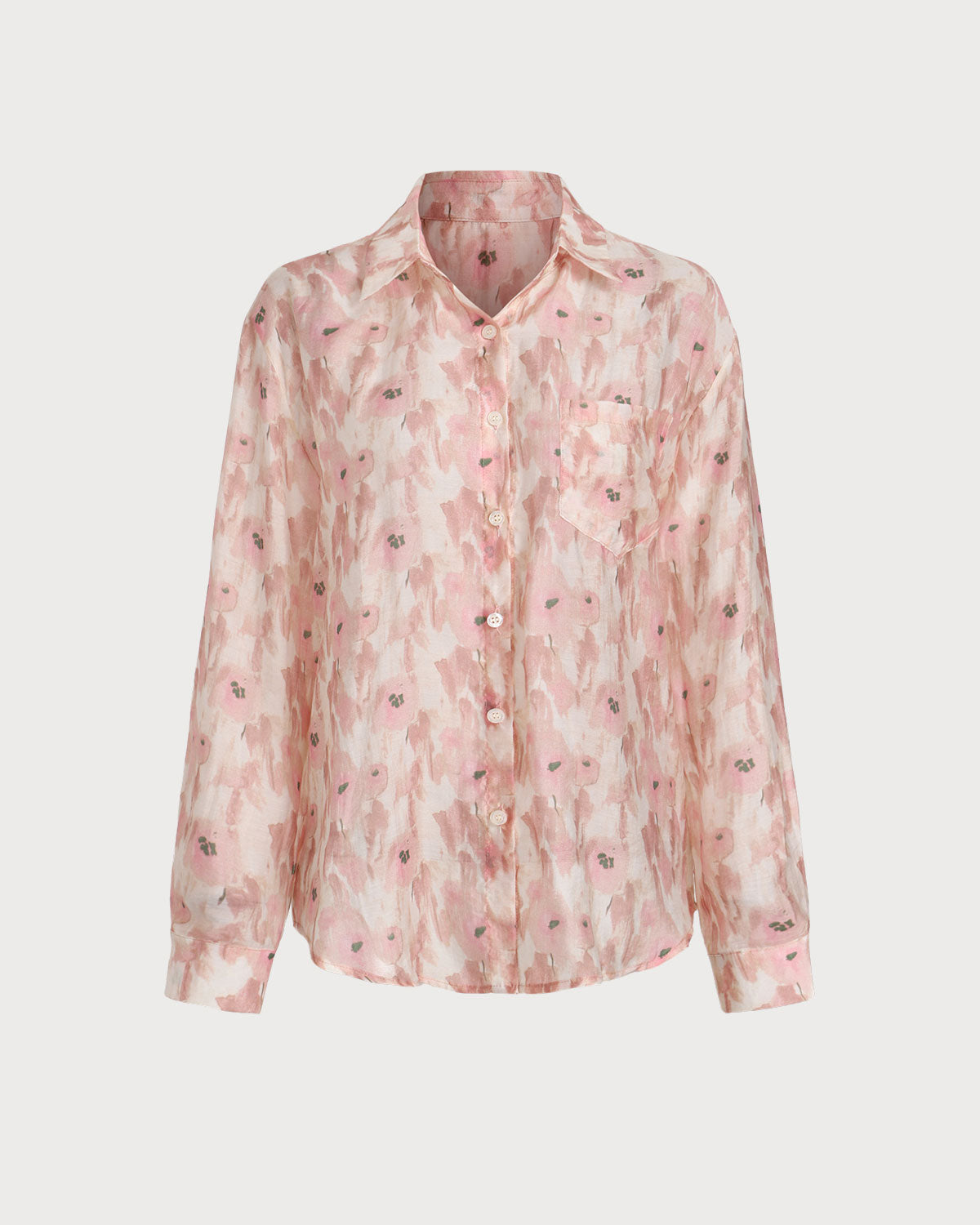 Belltoile™ Pembe Çiçekli Lyocell Gömlek