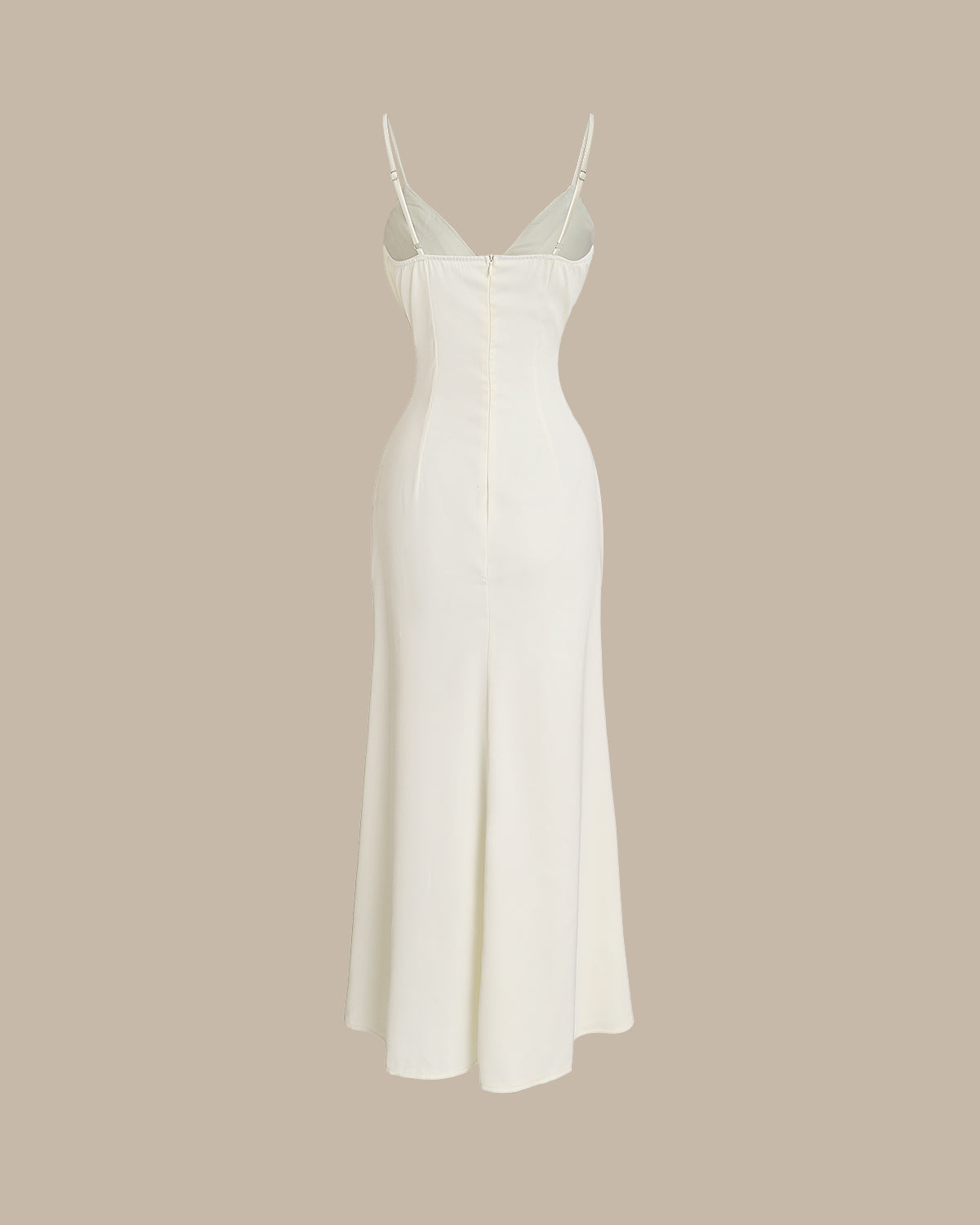 Belltoile Kayısı Bodycon Püskül Slip Maxi Elbise