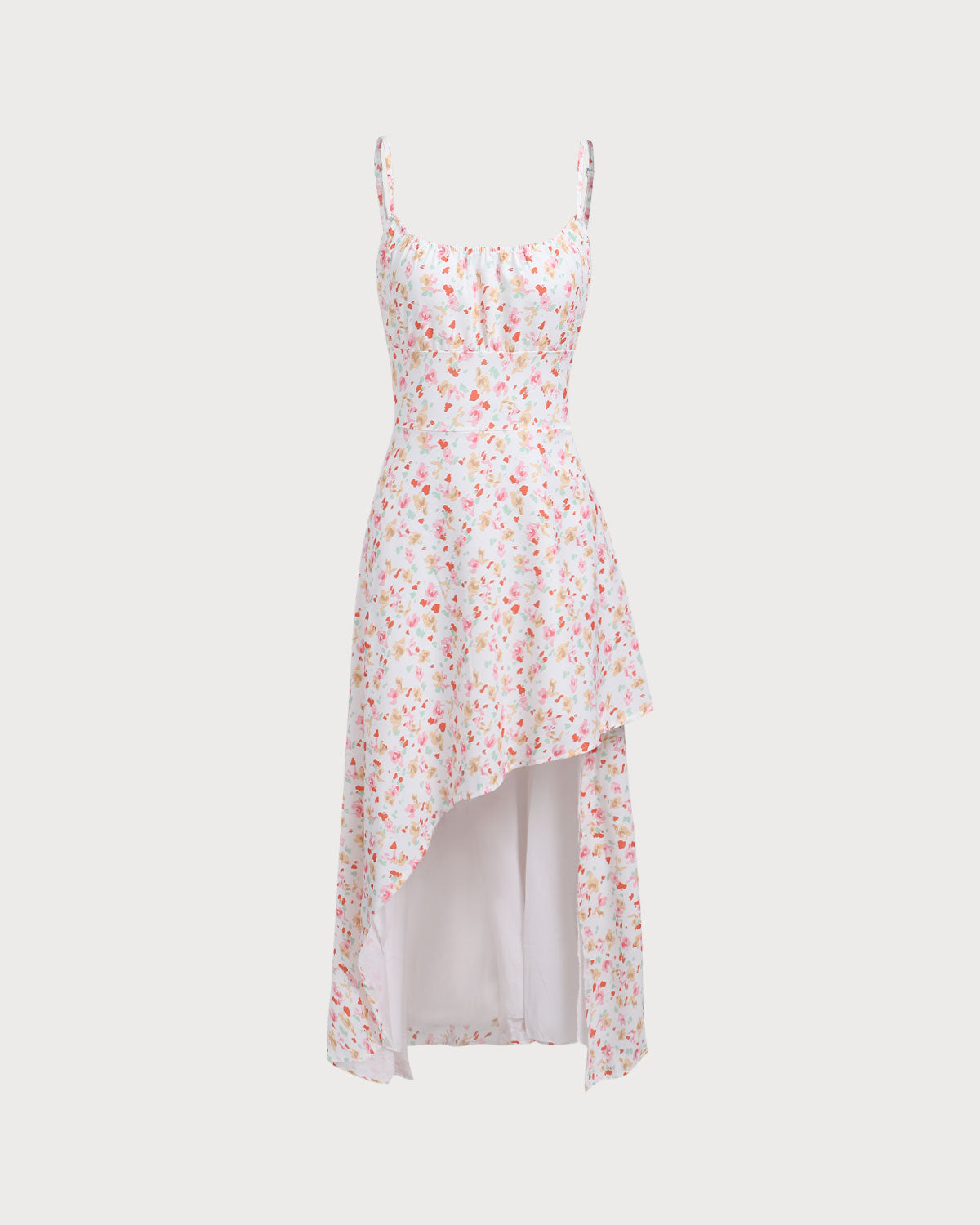 Belltoile Pembe Çiçekli Drapeli Slip Midi Elbise