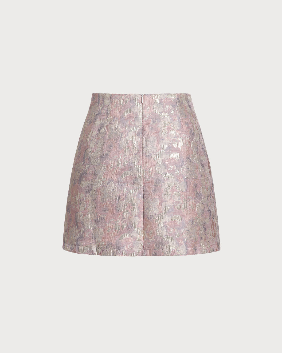 Belltoile™ Pembe Çiçek Dokulu A Kesim Mini Etek