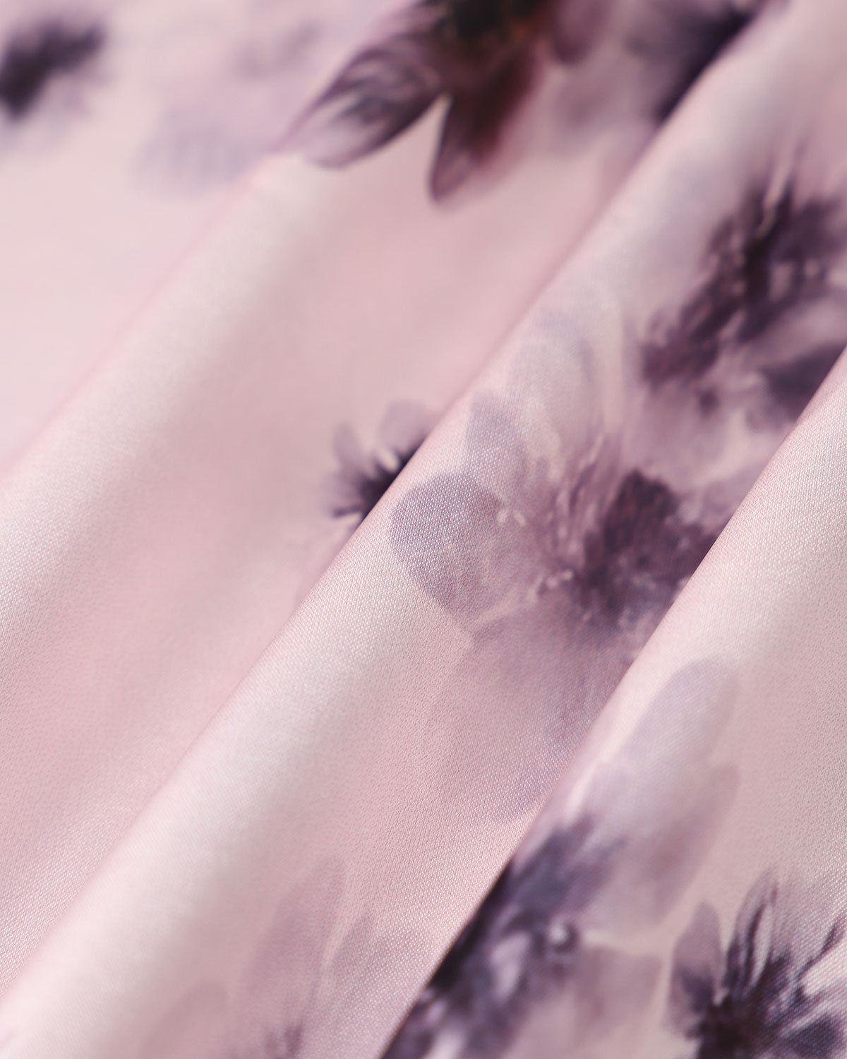 Belltoile™ Pembe Çiçekli Beli Lastikli Düz Midi Etek