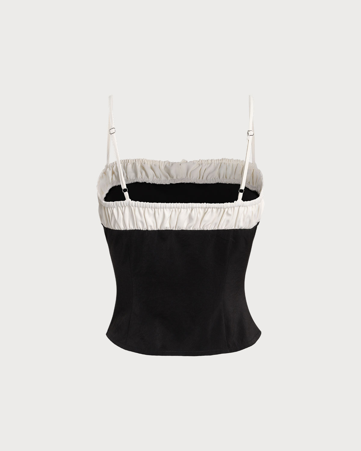 Belltoile™ Siyah Kontrast Dantelli Cami Üst